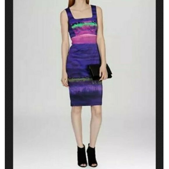 Karen Millen Dresses & Skirts - Karen Millen Size 8 Multicolor Painterly Stripe Dress